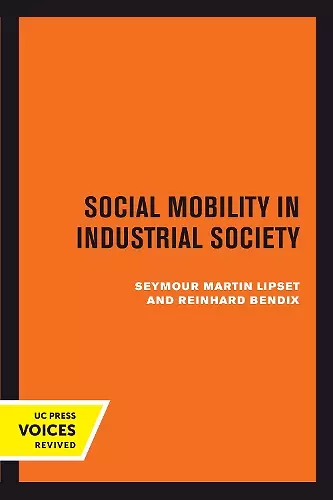 Social Mobility in Industrial Society cover