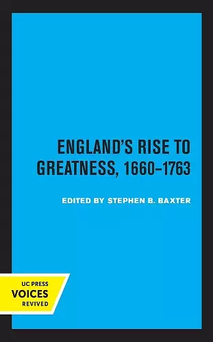 England's Rise to Greatness, 1660-1763 cover