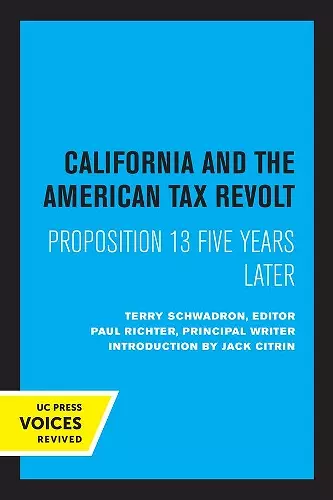 California and the American Tax Revolt cover