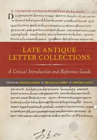 Late Antique Letter Collections cover