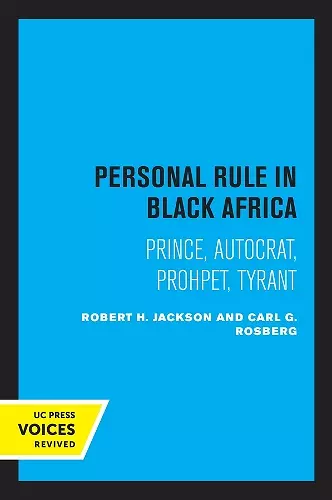 Personal Rule in Black Africa cover