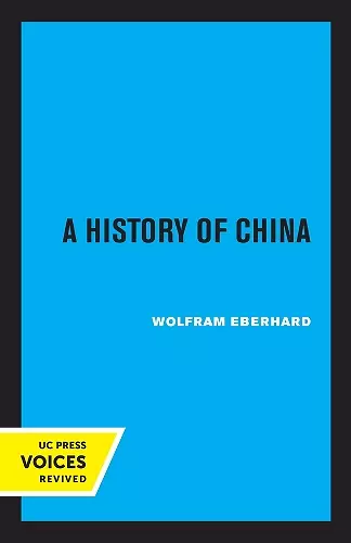 A History of China cover