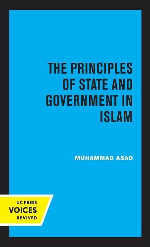 The Principles of State and Government in Islam cover