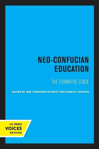 Neo-Confucian Education cover