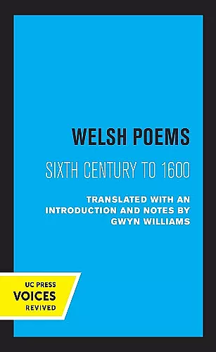 Welsh Poems cover
