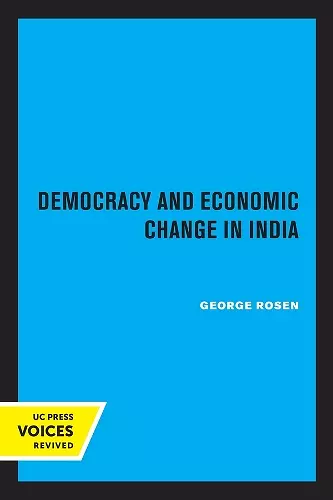 Democracy and Economic Change in India cover