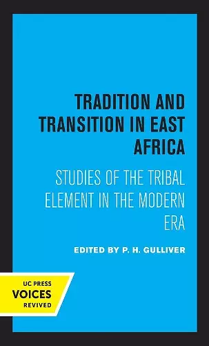 Tradition and Transition in East Africa cover