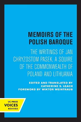 Memoirs of the Polish Baroque cover