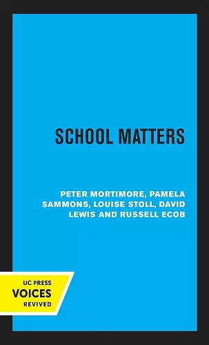 School Matters cover