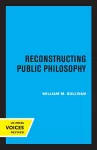 Reconstructing Public Philosophy cover
