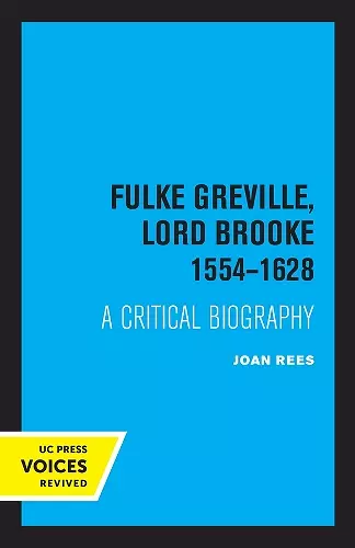 Fulke Greville, Lord Brooke 1554-1628 cover