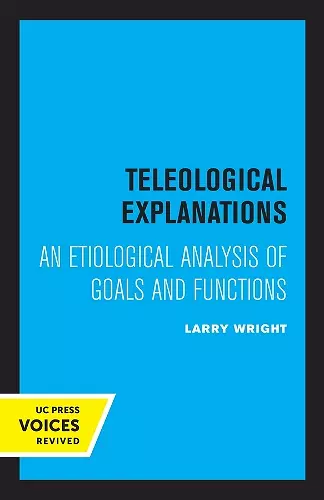 Teleological Explanations cover