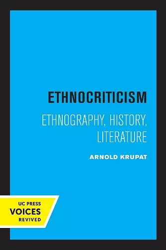 Ethnocriticism cover