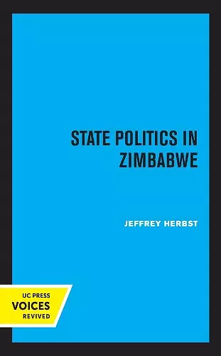 State Politics in Zimbabwe cover