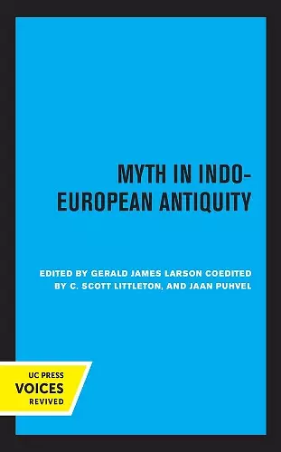 Myth in Indo-European Antiquity cover