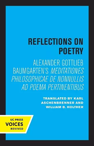 Reflections on Poetry cover