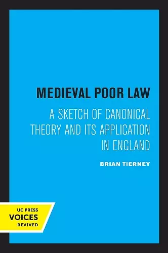 Medieval Poor Law cover