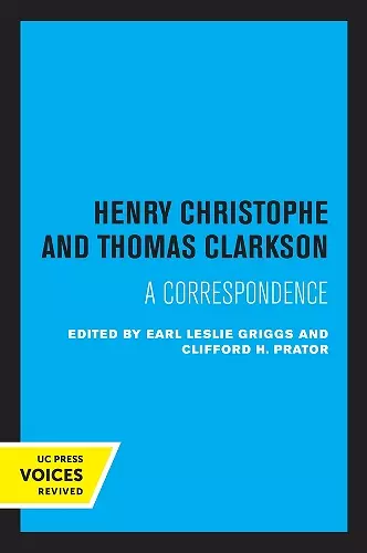 Henry Christophe and Thomas Clarkson cover