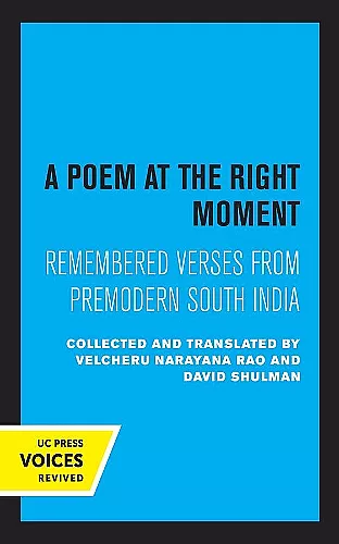 A Poem at the Right Moment cover