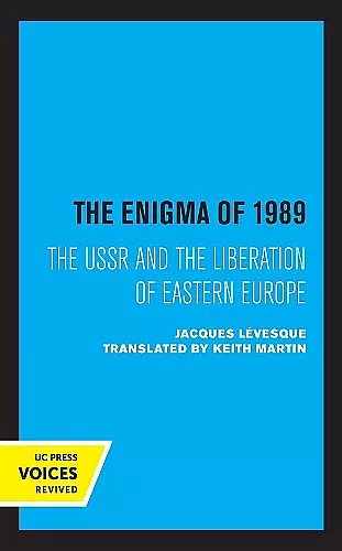 The Enigma of 1989 cover