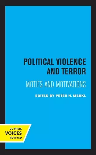 Political Violence and Terror cover