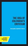 The Idea of Coleridge's Criticism cover