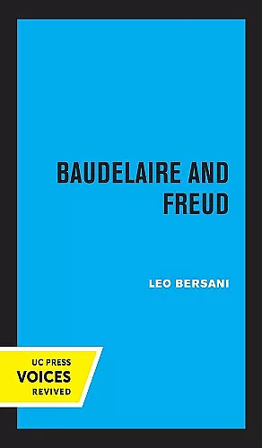 Baudelaire and Freud cover