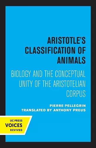 Aristotle's Classification of Animals cover