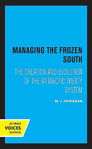 Managing the Frozen South cover