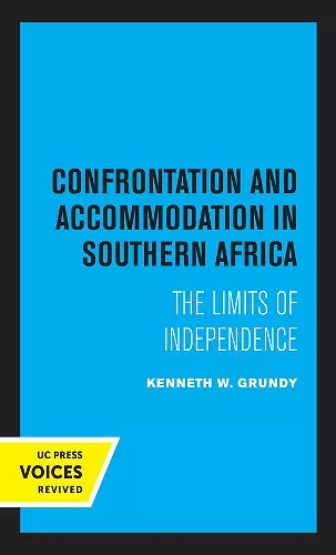 Confrontation and Accommodation in Southern Africa cover