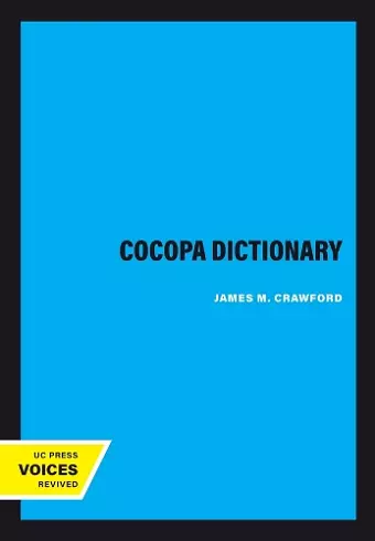 Cocopa Dictionary cover