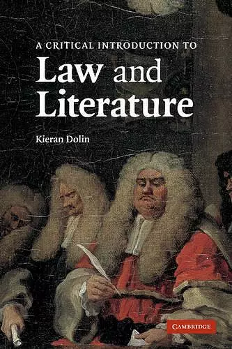 A Critical Introduction to Law and Literature cover