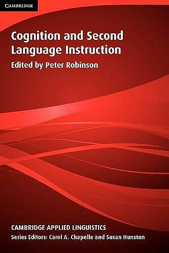 Cognition and Second Language Instruction cover