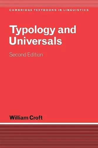 Typology and Universals cover