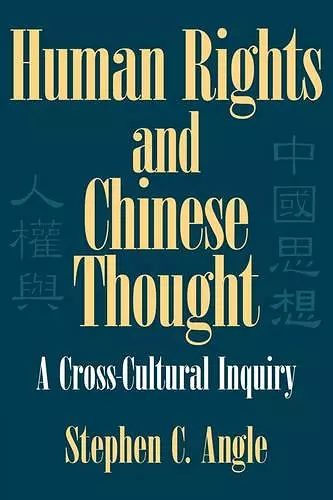 Human Rights in Chinese Thought cover