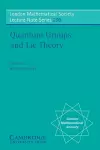 Quantum Groups and Lie Theory cover