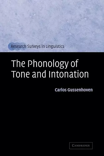 The Phonology of Tone and Intonation cover