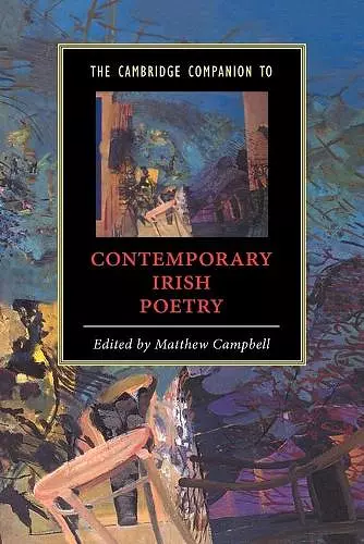 The Cambridge Companion to Contemporary Irish Poetry cover