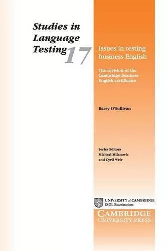 Issues in Testing Business English cover