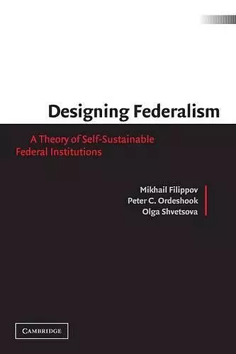 Designing Federalism cover