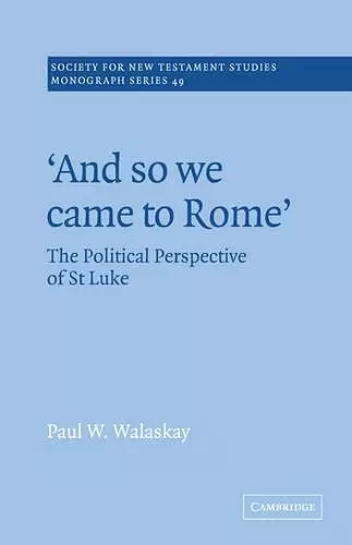 'And so we Came to Rome ' cover