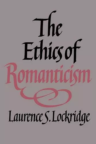 The Ethics of Romanticism cover