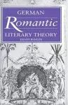 German Romantic Literary Theory cover