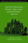 English Population History from Family Reconstitution 1580–1837 cover