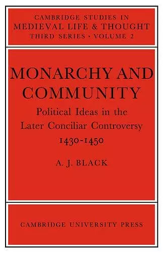 Monarchy and Community cover