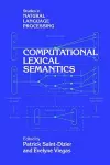 Computational Lexical Semantics cover