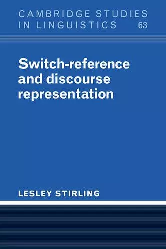 Switch-Reference and Discourse Representation cover