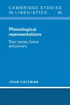 Phonological Representations cover