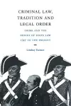 Criminal Law, Tradition and Legal Order cover