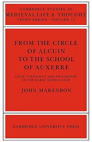 From the Circle of Alcuin to the School of Auxerre cover